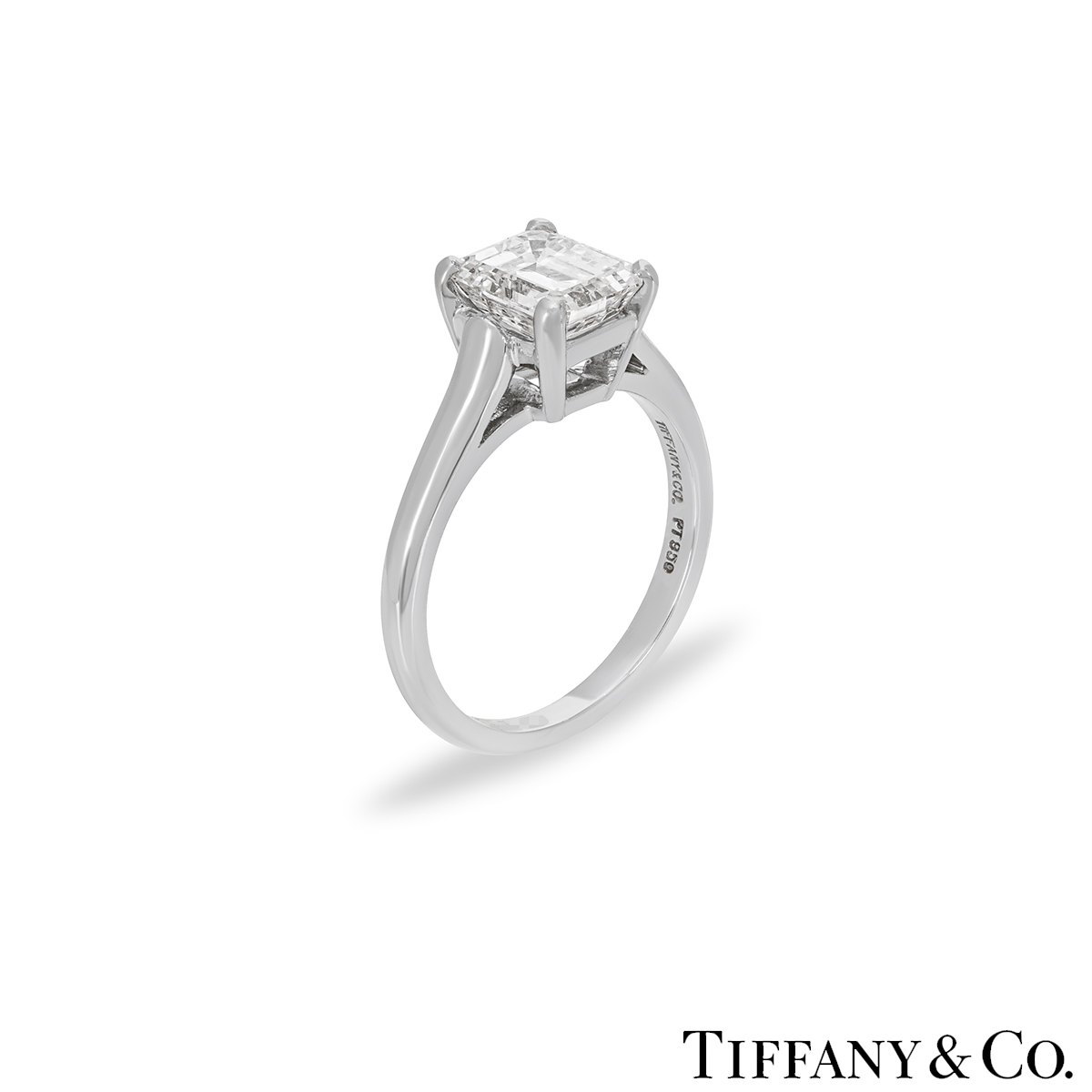 Tiffany & Co. Emerald Cut Diamond Ring 1.59ct E/VS1